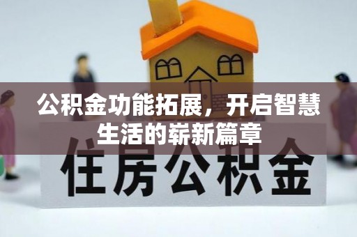 洛南公积金功能拓展，开启智慧生活的崭新篇章